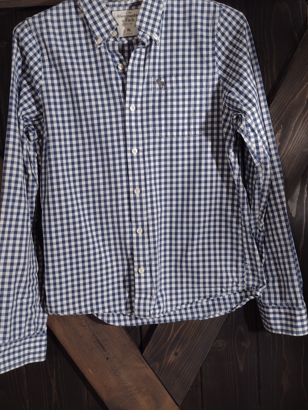 Abercrombie & Fitch Y2K Preppy Men’s Muscle Button-Down Vintage Shirt